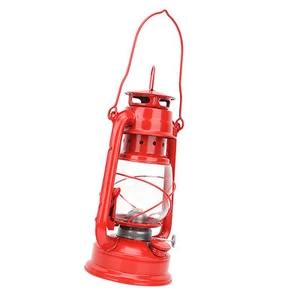 Vintage Kerosene Lamp Iron Lantern Oil Lamp Party Pub Decor Gift Supplies(Red) - Picture 1 of 22