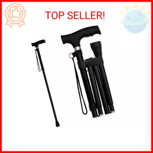RMS Folding Cane - Foldable Walking Cane with Adjustable Height - Collapsible an - Picture 1 of 2