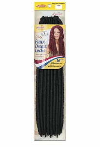 CAPELLI ALL'UNCINETTO FINTI DREAD LOCS TRECCIA SFUSA TRECCIA 18" NATTY colore 4 - Foto 1 di 2