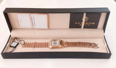 Nuevo en caja Reloj Pulsera Akribos XXIV Hebilla AK528 Tono Dorado Nuevos Estrás Foto 1 de 4