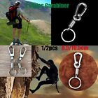 Ring Anti-lost buckles Carabiner keychain Bicycle Bottle Holder Waist Belt Clip