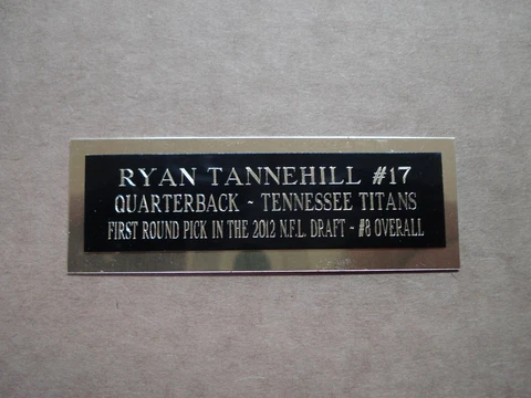 Ryan Tannehill Football Card Tennessee Titans Card Plaque Nameplate 1" X 3" Cover