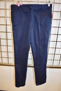 NWT Skinny Designer Dark Blue Cotton Blend Teen girls pants Size 14 On Sale - Picture 1 of 6