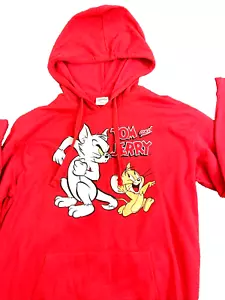 New Tom and Jerry Women's Sweatshirt Hoodie XXL Pullover Long Sleeves - Picture 1 of 16