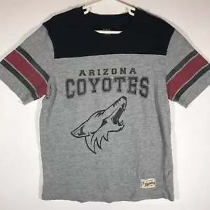 NHL Unisex Kid's Medium 10/12 Gray Arizona Coyotes Hockey Short Sleeve Shirt - Picture 1 of 11