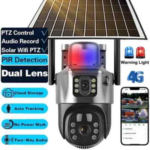Cámara Solar 8MP Wifi CCTV IP Inalámbrica 4K 4G Tarjeta SIM Hogar Inteligente HD Vigilancia - Imagen 1 de 32