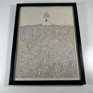 Paul Palnik Print Framed Signed 1981 Law Attorney Allan Reich Rare Cartoon - Picture 1 of 4