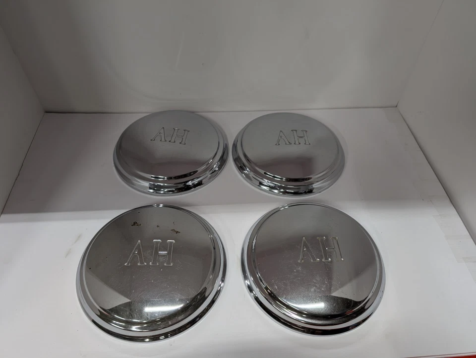 (4) Vintage 1959 1960 1961 1962 Austin Healey Sprite Dog Dish Hubcaps  - Image 1 of 4