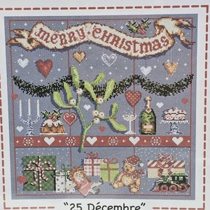 Madam la Fee 25 Diciembre Contado Cruz Puntada Patrón Carta de Colores - Imagen 1 de 6