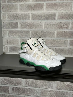 Air Jordan 6 Rings White Green 323419-131 Youth Size 6 - Image 1 of 4