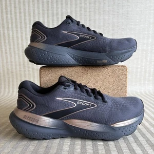 Brooks Glycerin 21 Running Shoes Mens Size 8 Black Gold Sneakers NO INSOLES - Picture 1 of 19