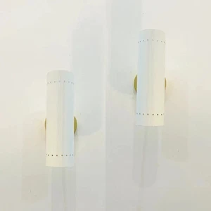 Aplique vintage de mediados de siglo inspirado en la luz diseño brillante estilo Stilnovo - Imagen 1 de 5