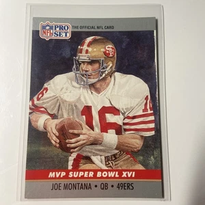 1990 Pro Set Super Bowl MVP's #16 Joe Montana San Francisco 49ers Football Card - Bild 1 von 3