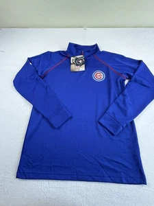 Stitches MLB Chicago Cubs Patch Logo Baseball Full Zip Jacket Men’s Size Med - Picture 1 of 7