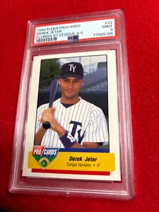 1994 Fleer ProCards Derek Jeter #22 Florida State League All-Star Graded PSA-9 - Picture 1 of 2