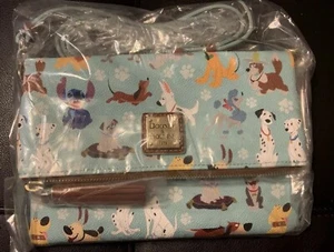 NWT 2017 DISNEY DOONEY & BOURKE DOGS Crossbody Foldover Purse Stitch Bolt - Picture 1 of 2