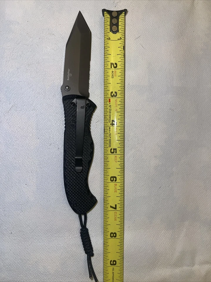 New Timberline Battle Hog Locking Tanto Pocket Clip Knife 1161 - Image 1 of 4