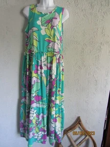 Emma & Michele sz M nwt summer maxi beach dress tropical print sleeveless cute - Picture 1 of 6