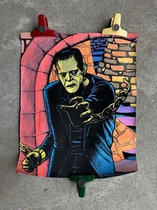 1976 PRO ARTS INC - Frank - Velvet Blacklight Poster Frankenstein (LESEN) - Bild 1 von 10