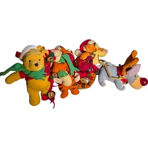 Disney Winnie Puuh Tigger Plüsch Weihnachtsschlitten Stofftier selten Eeyore getestet - Bild 1 von 13