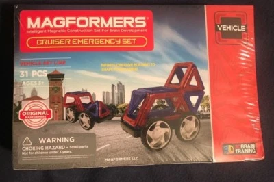 Magformers 31-Piece Cruiser Emergency Set Vehicle Set Line - NIP - Image 1 of 4