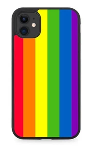 Colourful Rainbow Flag Rubber Phone Case Stripes Striped Multicoloured Pride K20 - Picture 1 of 2