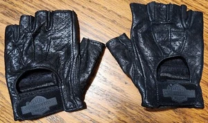 Women's Harley-Davidson Fingerless Leather Gloves, Motorcycle Riding, Small - Picture 1 of 5