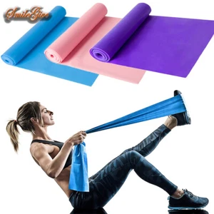 5 Fuß Stretch Widerstandsbänder Übung Pilates Yoga Aerobic Fitnessstudio Heimtraining - Bild 1 von 14