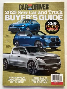 2025 CAR & DRIVER NEW CAR & TRUCK BUYER'S GUIDE Magazine TRUSTED REVIEWS / New - Picture 1 of 8
