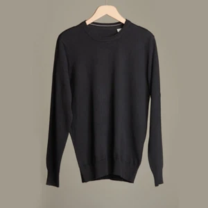  100% Organic Cotton SWEATER Straight Cut Round Neck Jersey - Picture 1 of 3