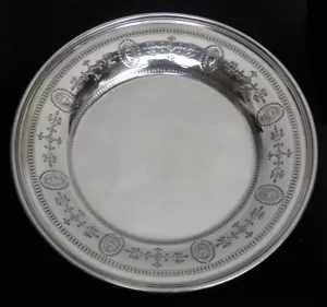 BEAUTIFUL 1907 TIFFANY & CO STERLING SILVER 6 1/2" BREAD & BUTTER DISH - Picture 1 of 5