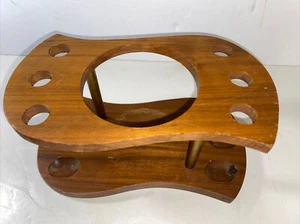 Vintage Black Walnut Pipe Rack Pipe Holder Display 6 - Picture 1 of 4
