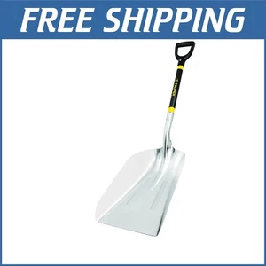 27-Inch Tru Pro Aluminum Scoop Shovel with Fiberglass D-Handle & Cushion Grip - Picture 1 of 2