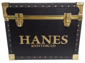 Hanes Knitting Co STEAMER TRUNK Promotional Storage Container HEAVY DUTY & FANCY - Picture 1 of 8