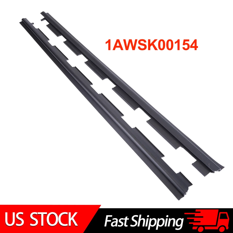 Fit For 1988-2000 Chevy GMC Front Outer Window Sweep Weather strip Seal Pair Set - Image 1 of 4