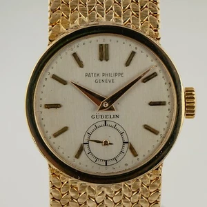Patek Philippe Calatrava, Men’s, Ref 96, 18K Yellow Gold, Custom 14K Gold Bracel - Picture 1 of 24