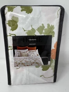 Vera Wang Marble Orange Blossoms Floral King Cotton Pillow Sham NEW 20x36 - Picture 1 of 3