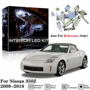 9pcs Xenon White Interior LED Light Package Kit Deal For Nissan 370Z 2009-2018 - Picture 1 of 12