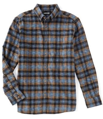 Solaris Outdoors Men's SZ 4XL-Big Space dyed Plaid LS Pocket Button up Shirt - Image 1 of 3