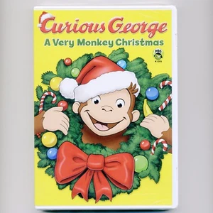 Curious George A Very Monkey Christmas PBS KIDS animated movie, new DVD children - Picture 1 of 4