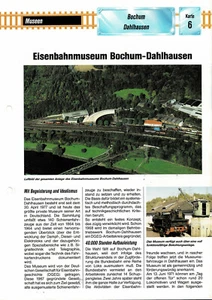 Eisenbahnmuseum Bochum-Dahlhausen - Infokarte - Bild 1 von 1