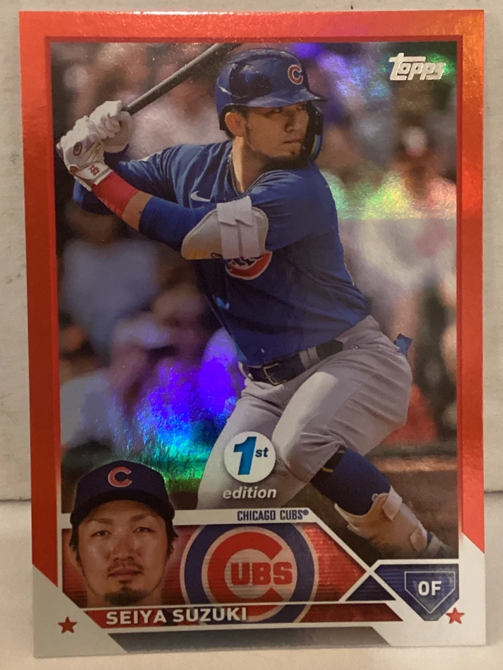 2023 Topps Series 1 1st Edition Red Foil Seiya Suzuki  /50 #183 - Image 1 of 3