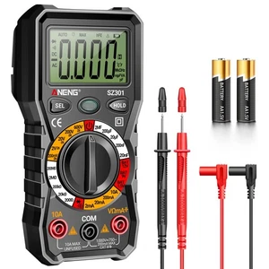 Digital Multimeter with Case,DC AC Voltmeter,Ohm Volt Amp Meter,Measures Volt... - Picture 1 of 7