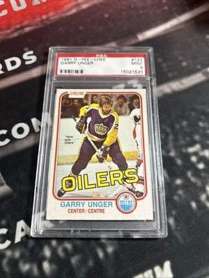 Garry Unger PSA 9 Mint  (Kings Oilers) 1981 O Pee Chee #123 - Image 1 of 4