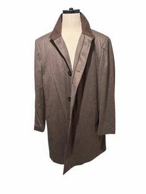 Abrigo Chaqueta Loro Piana Saks Fifth Avenue Marrón Cremallera Lana Talla XL Foto 1 de 4