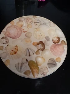 Vintage Lucite Resin Shell Trivet Pot Stand Mid Century Modern USA - Picture 1 of 8