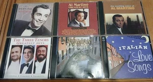 6 Classic Italian Music CDs Al Martino The Three Tenors Love Songs - Picture 1 of 2