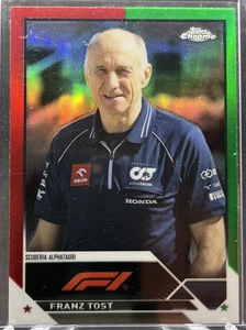 2023 Topps Chrome Formula 1 F1 Franz Tost Red Green SP #98 - Picture 1 of 2