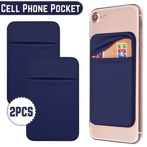 2 Stück Kreditkartenetui Handy Geldbörse Tasche Aufkleber Selbstklebend Etui - Bild 1 von 7