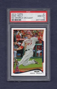 2014 TOPPS MIKE TROUT #1 ANGELS NO SPARKLE ON CLEAT FUTURE HOF PSA 10 (ANGELS) - Bild 1 von 1